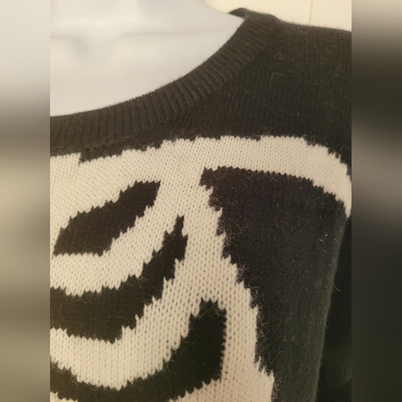 Rare Iron Fist Wishbone Intarsia Knit Skeleton Unisex Sweater - Picture 6 of 12